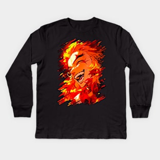 Rengoku Kyojuro Kids Long Sleeve T-Shirt